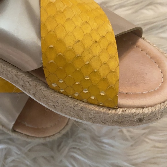 Mustard & Metallic Espadrilles - Picture 2 of 5